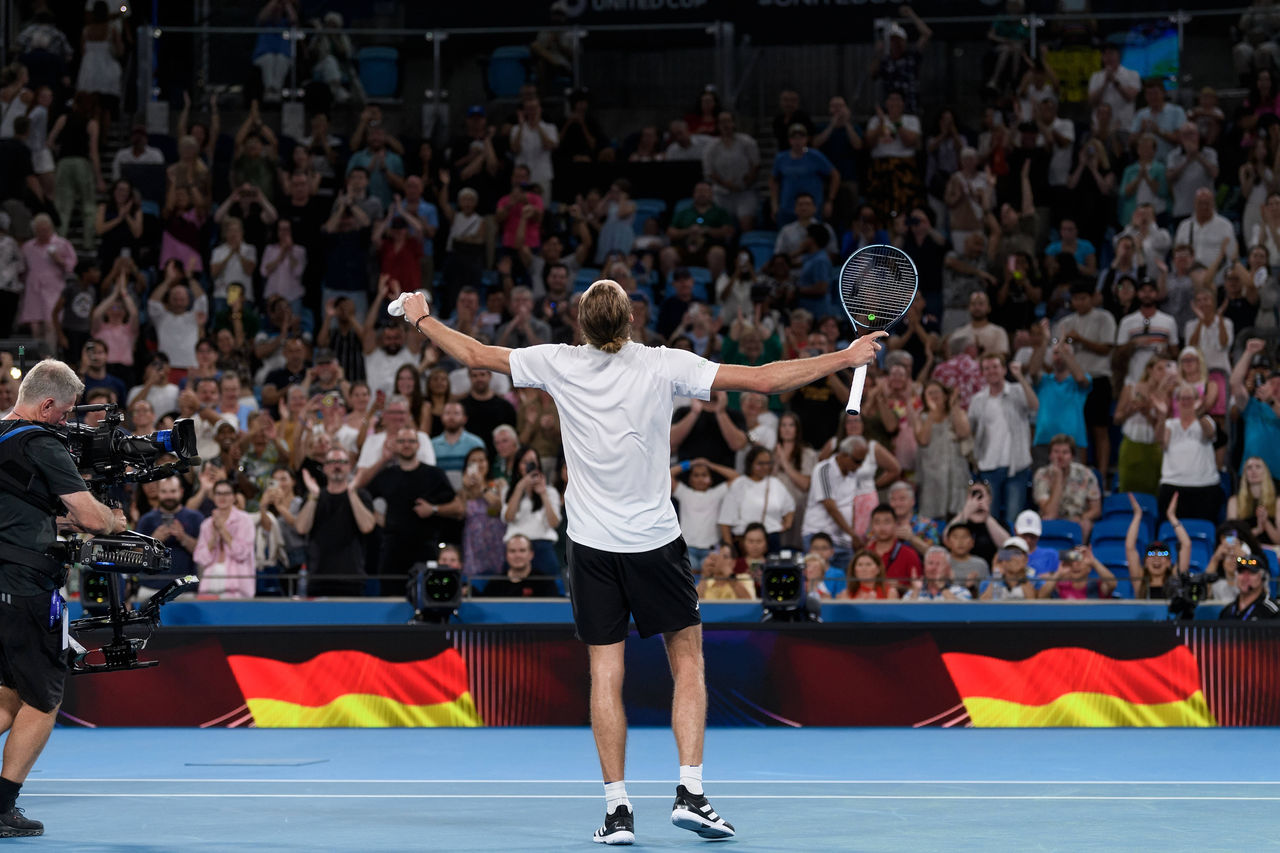 Alexander Zverev jubelt