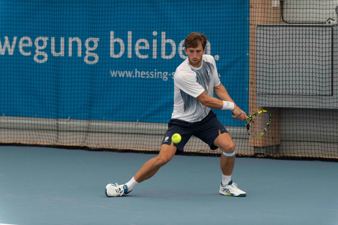 Mit vollem Einsatz wird Lokalmatador Luca Wiedenmann am Wochenende beim ersten Doppelspieltag in der Tennis Channel Bundesliga eingreifen.    